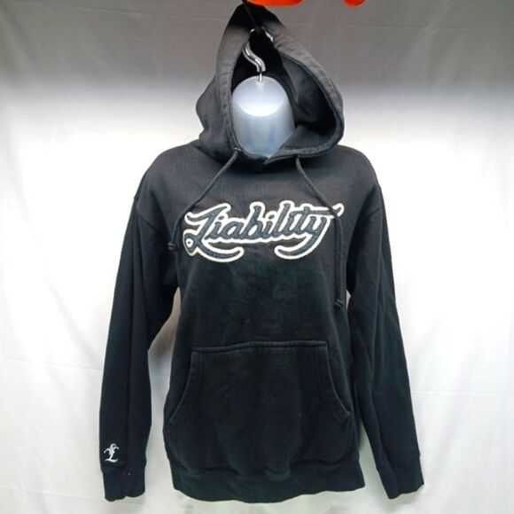 Tops - Liability Embroidered Heavy Duty Hoodie Unisex Small Streetwear/ Brewing Company